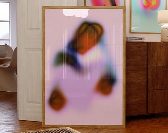 Abstrakte Aura Kunstdruck: Spiritueller Farbverlauf Wand Dekoration (Digitaler Download)