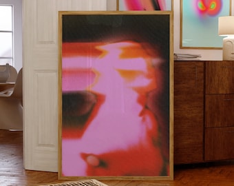 Psychedelic Art Print, Trippy Art Print by Songs And The Spirits, Gradient Prints, Aura Poster, Aura Wall Art, Aura Prints