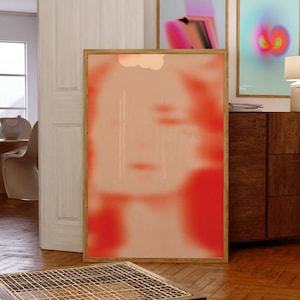 Psychedelischer Retro Kunstdruck: 70s Trippy Home Decor