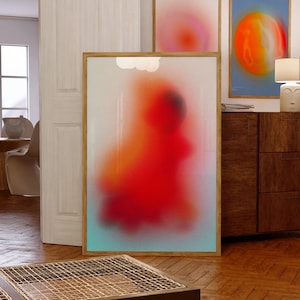 Retro Psychedelic Art Print: 70s Cosmic Wall Decor