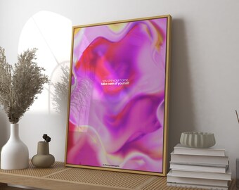 Aura Gradient Art Print: Spiritual Home Decor