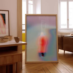 Aura Poster, Psychedelischer Druck, Retro Farbverlauf Poster, 70er Jahre Poster, Nostalgie Poster, Positive Affirmation Poster, Ästhetischer Druck