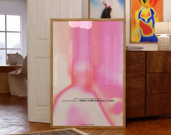 Aura Gradient Print: Spiritual Affirmation Wall Art