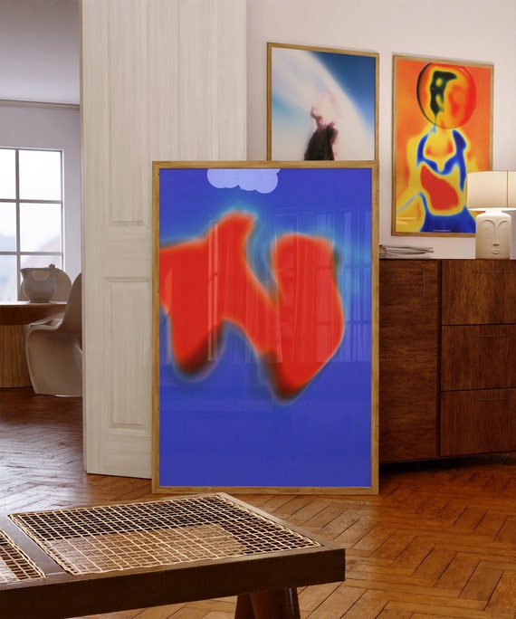 Abstract Gradient Wall Art: Aura Print (Digital Download)