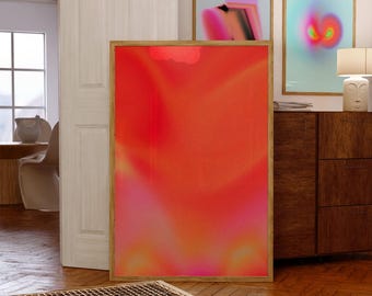 Aura Gradient Print: Spiritual Energy Wall Art (Digital Download)