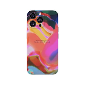 iPhone Case, Cover for iPhone 14 13 12 Pro 11 XR 8 7, Aura Phone Phone Case, I Think iPhone Case