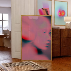 Retro Psychedelische Wohnkultur, Psychedelischer Grafikdruck, Psychedelische Trippy Wandkunst, 70er Jahre Wandkunst, Kosmische Wandkunst, Retro Wandkunst