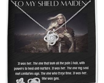 Collier jeune fille bouclier, cadeau pour elle, cadeau viking pour elle, cadeau d'anniversaire, cadeau d'anniversaire pour elle