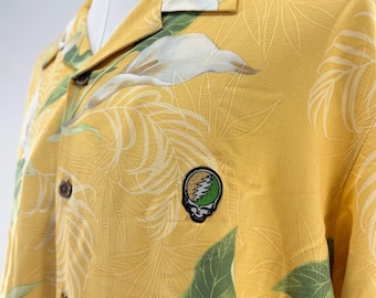 Grateful Dead Steal Your Face Tommy Bahama 100% Silk Shirt (XL)