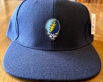 Gorra de béisbol ajustada "Stea Your Face" de Grateful Dead, talla 7-1/4, 100 % lana