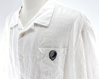 Grateful Dead Steal Your Face Tommy Bahama 100% Linen Shirt (3XLB)