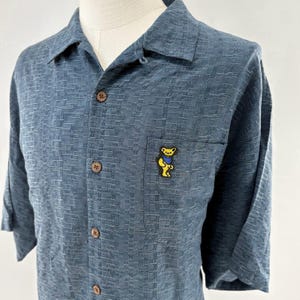 Grateful Dead Dancing Bear Tommy Bahama 100% Seide Shirt (XL) Bild 1