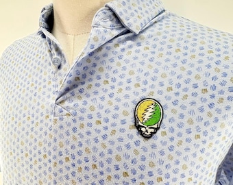 Grateful Dead stehlen Dein Gesicht Adidas Golf Polo (M)
