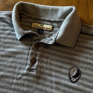 Grateful Dead Steal Your Face Tommy Bahama-polo van zijde/katoen (M) afbeelding 6