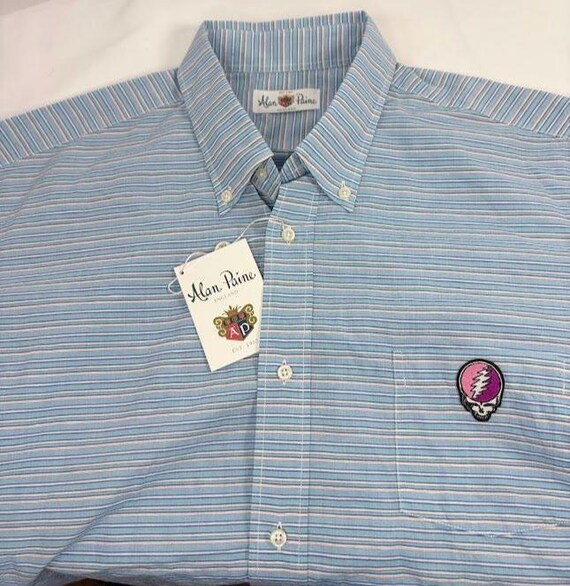 Grateful Dead Steal Your Face Alan Paine NWT Button Down (L)