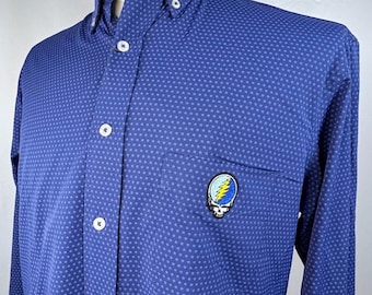 Grateful Dead Stehlen Ihr Gesicht Donald Langarm Button Down Shirt (S)