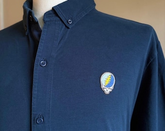 Grateful Dead stehlen Dein Gesicht ASHER Golf Button Down (2XL)
