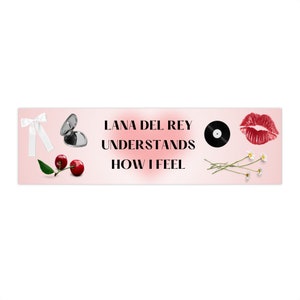 Lana Del Rey Bumper Sticker Cute Funny Personalized Car Accessories