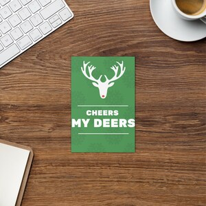 Cheers My Deers Weihnachtskarte