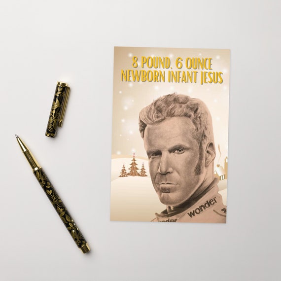 Ricky Bobby Baby Jezus Ricky Bobby Baby Jesus Christmas Card Etsy UK