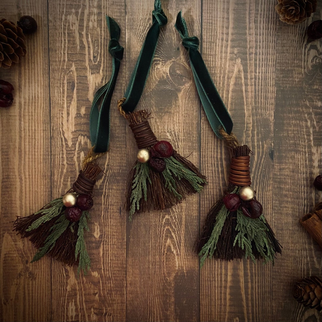 Mini Yule Brooms Cinnamon Brooms Broom Ornament Scented Etsy