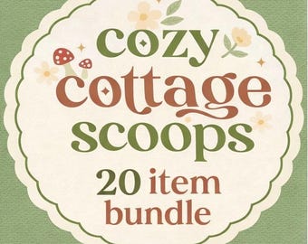 20 Item Cottagecore Mystery Scoop Box, Cozy Bookish Gift Bundle, Cozy Cottage Mystery Bundle, Scoop Box, Cottagecore Gift