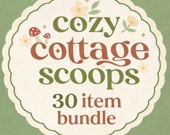 30 Item Cottagecore Mystery Scoop Box, Cozy Bookish Gift Bundle, Cozy Cottage Mystery Bundle, Scoop Box, Cottagecore Gift