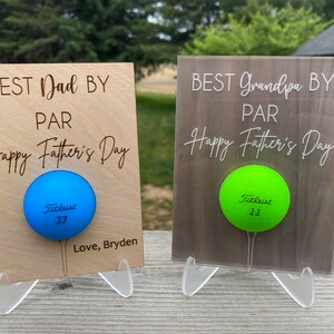 Porta pallina da golf per la festa del papà/carta regalo SVG