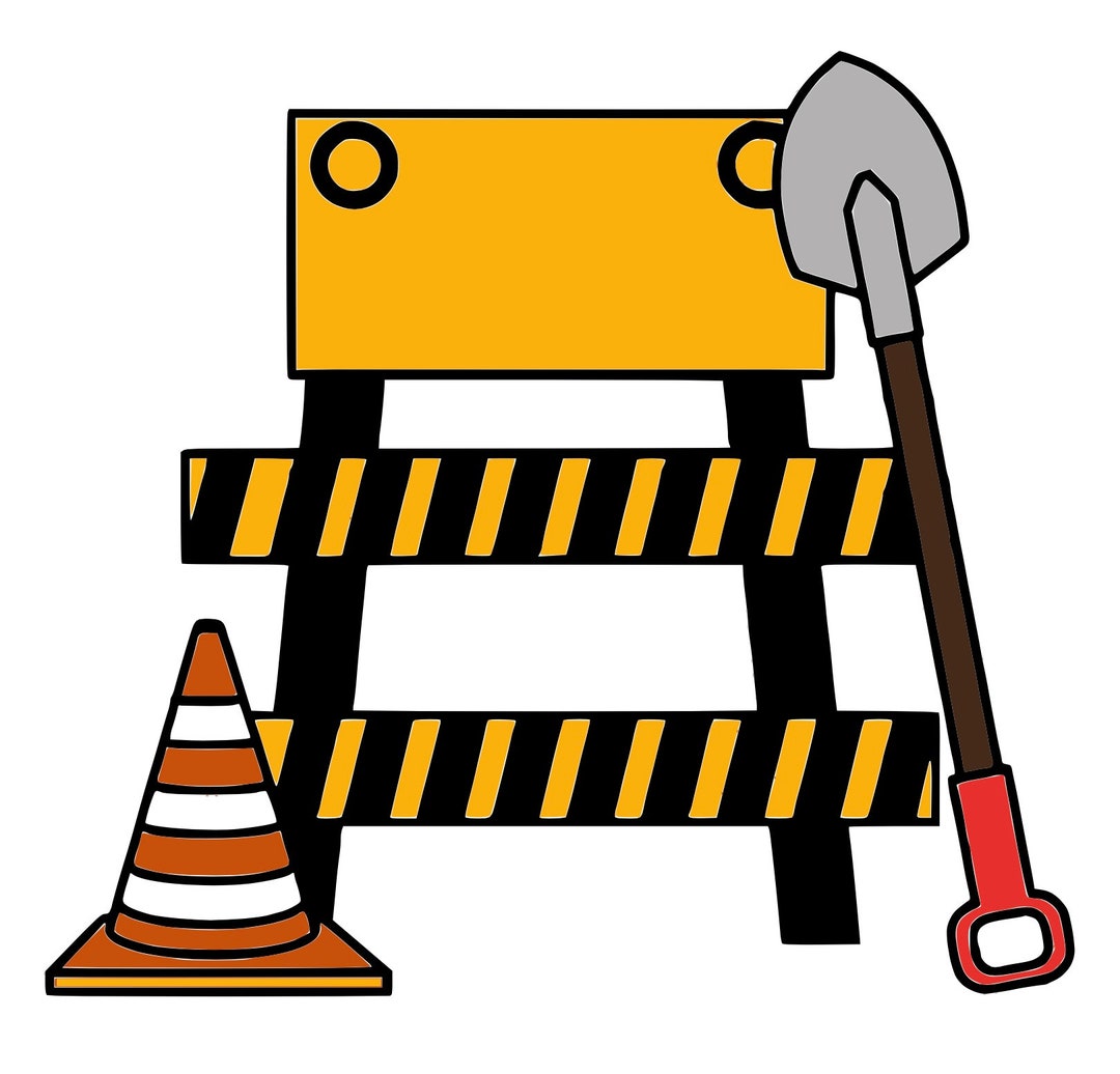 Construction Sign SVG Etsy