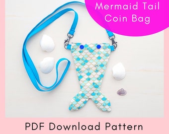 Mermaid Tail Bag Printable Sewing Pattern And Tutorial - PDF Download
