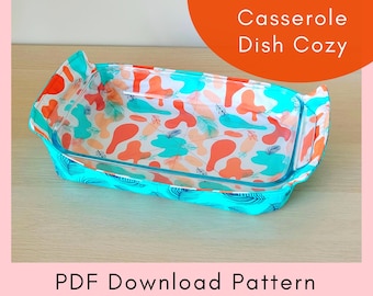 Reversible Casserole Dish Cozy Schnittmuster und Anleitung - PDF-Download