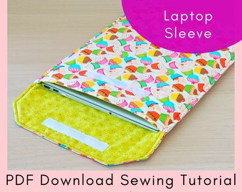 Laptop Sleeve Printable Sewing Tutorial - PDF Download