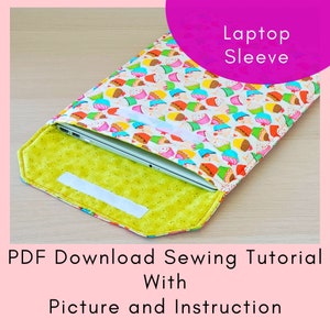 Laptop Sleeve Printable Sewing Tutorial - PDF Download