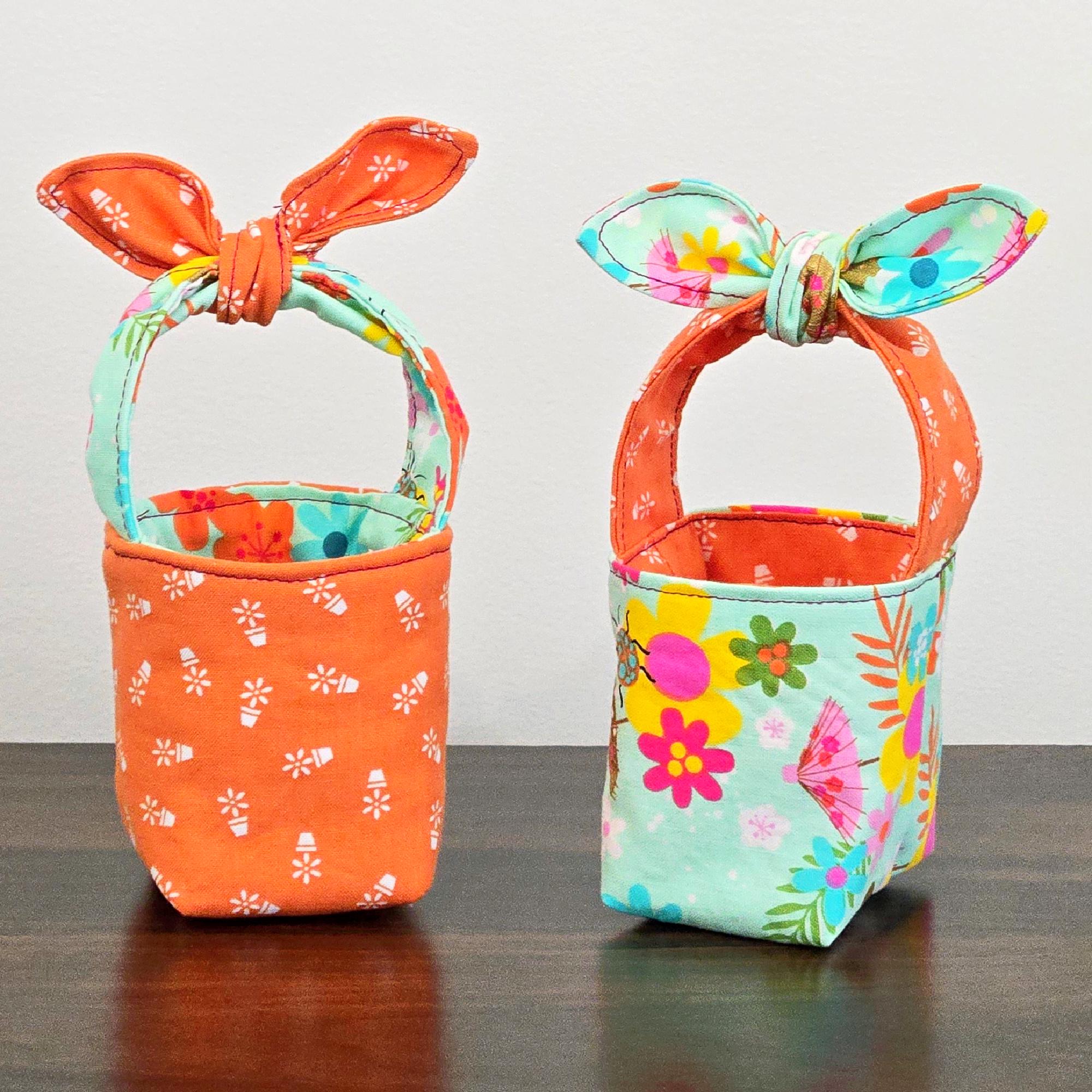 Mini Easter Basket Printable Sewing Pattern and Tutorial - PDF Download ...