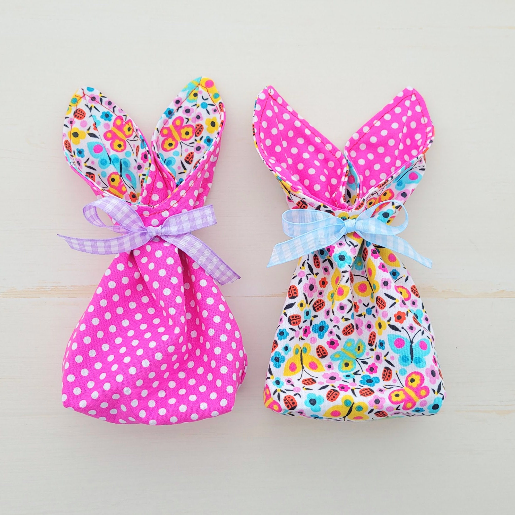 Reversible Easter Bunny Treat Bags Printable Sewing Pattern Etsy Canada