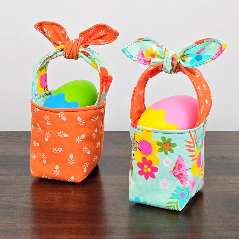 Mini Easter Basket Printable Sewing Pattern and Tutorial - PDF Download ...