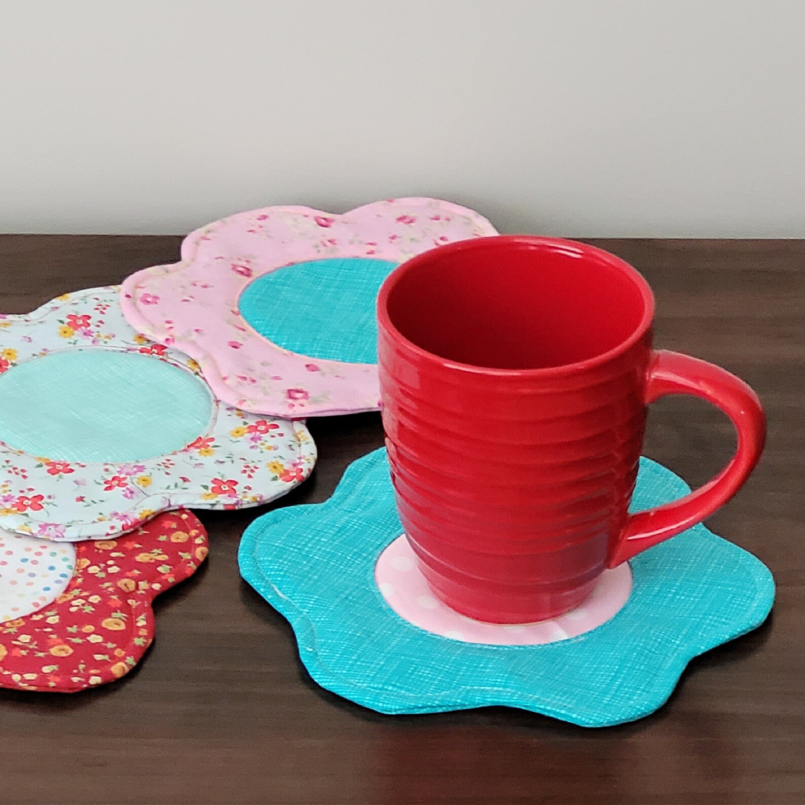 Flower Shaped Coasters Printable Sewing Pattern and Tutorial - PDF ...