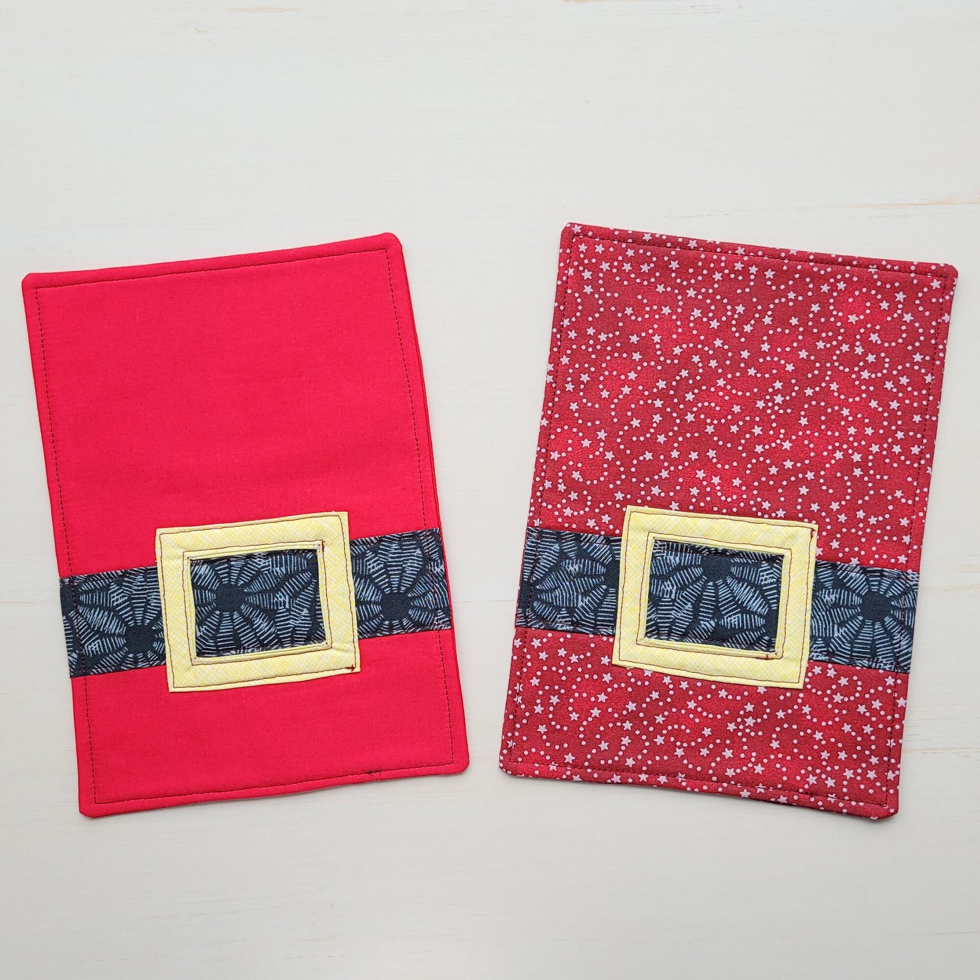 Santa Belt Mug Rug Printable Sewing Pattern and Tutorial - PDF Download ...