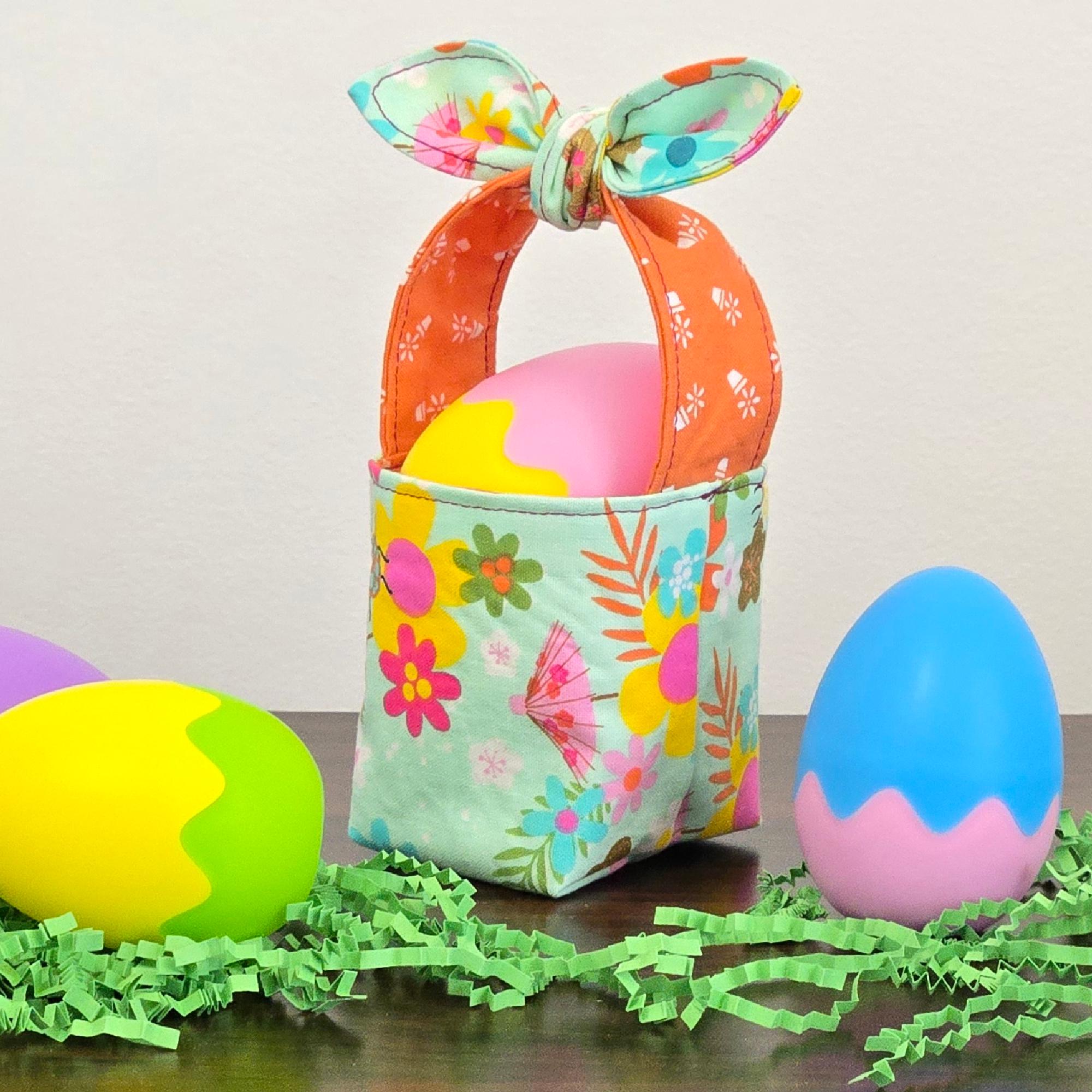 Mini Easter Basket Printable Sewing Pattern and Tutorial - PDF Download ...