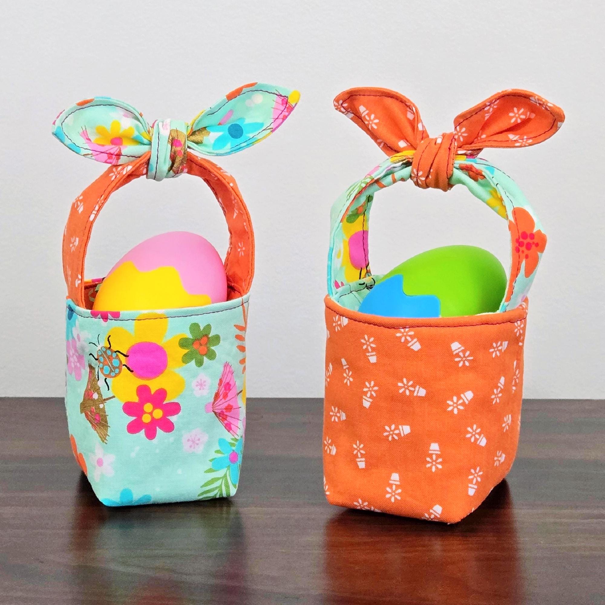 Mini Easter Basket Printable Sewing Pattern and Tutorial - PDF Download ...