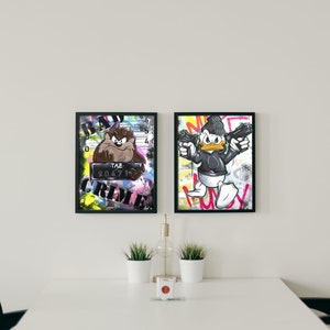 Stampa poster tazmania stile pop art