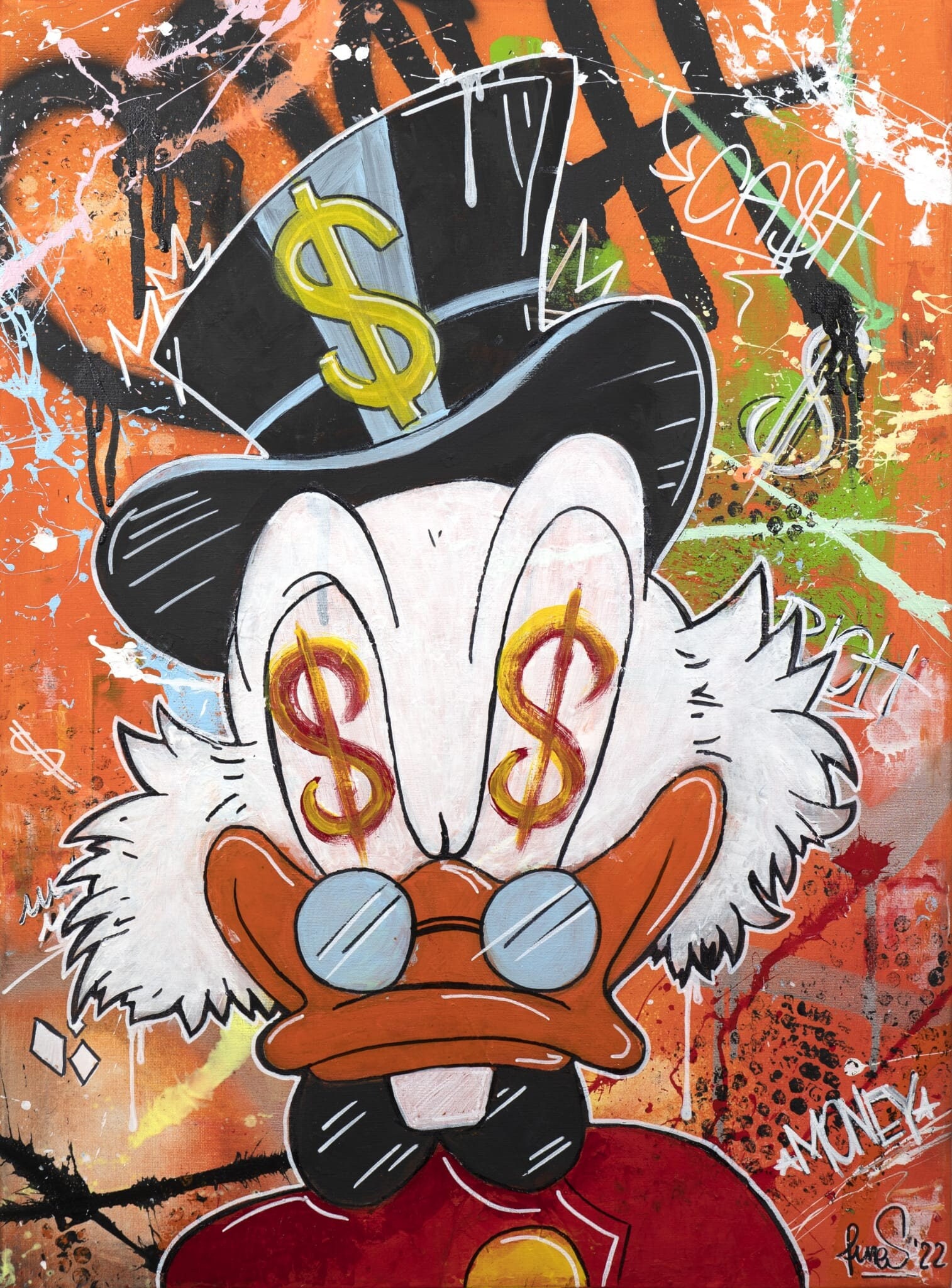 Uncle Scrooge Pop Art Poster Painting - Etsy