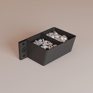 Rackmount Two Compartment Organizer Bin - 1U