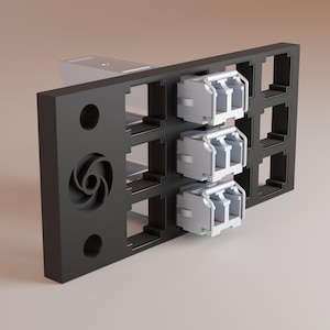 12 Slot SFP Transceiver Holder - 1U Rack Mounted Organizer