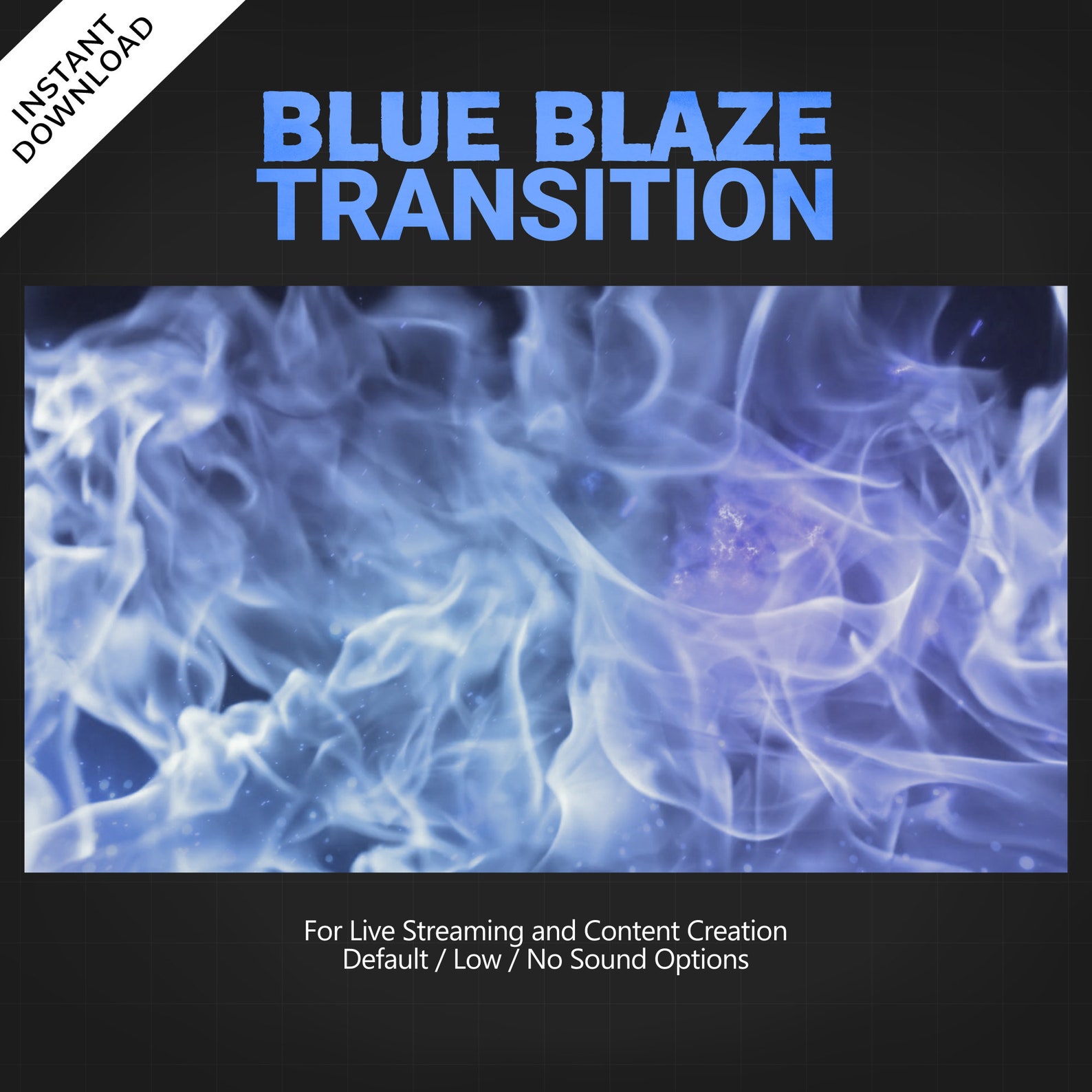 Blue Blaze Stream Transition | Fire Transition | Flame Effects | Twitch ...