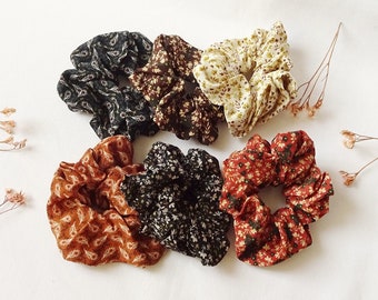 Gros chouchou / Scrunchie fleurs