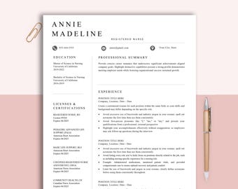 Clean Resume Template for Word & Pages, Minimalist Executive Resume, Simple Modern Smooth Template, Minimal Resume Template 2025