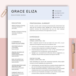 Resume Template Word and Pages, Professional Resume, CV Template, Modern Resume, Minimalist Resume, CV Resume, Resume Template 1-3 Pages