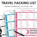 Ultimate Travel Packing List, Vacation Packing Checklist, Travel ...