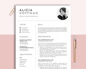 Lebenslauf Vorlage Deutsch,Moderner CV mit Berufserfahrung and Qualifikationen, Für Word & Mac Pages, Bewerbung Design, Application Template